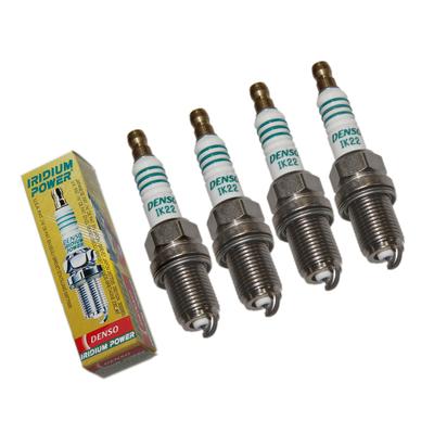 Denso 4x Zündkerze Iridium Power IK22 [Hersteller-Nr. IK22] für Audi, Peugeot, Mini, VW