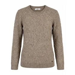 Rundhals-Pullover Emilia Lay beige, 54