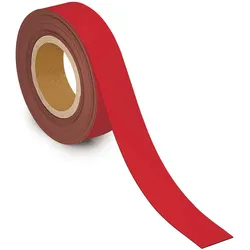 Maul, Magnet, Magnetband, 40 mm x 10 m, Dicke: 1 mm, rot (1x)