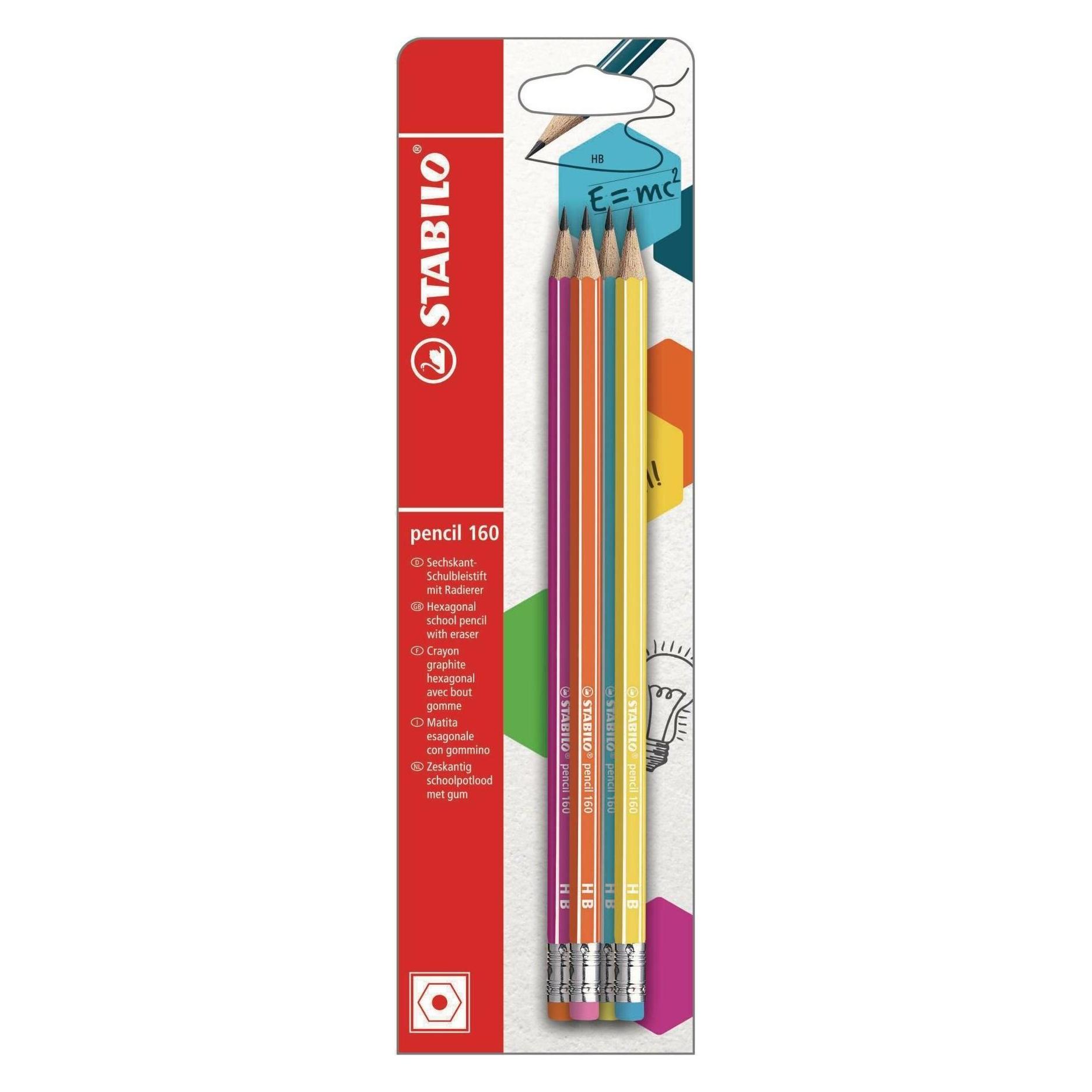 Stabilo 160 Bleistift (2.20 mm, HB, 4x) (101608814)