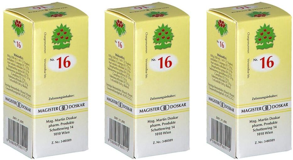 Magister Doskar Nummer 16 Herz- und Kreislauf Tropfen 3x50ml