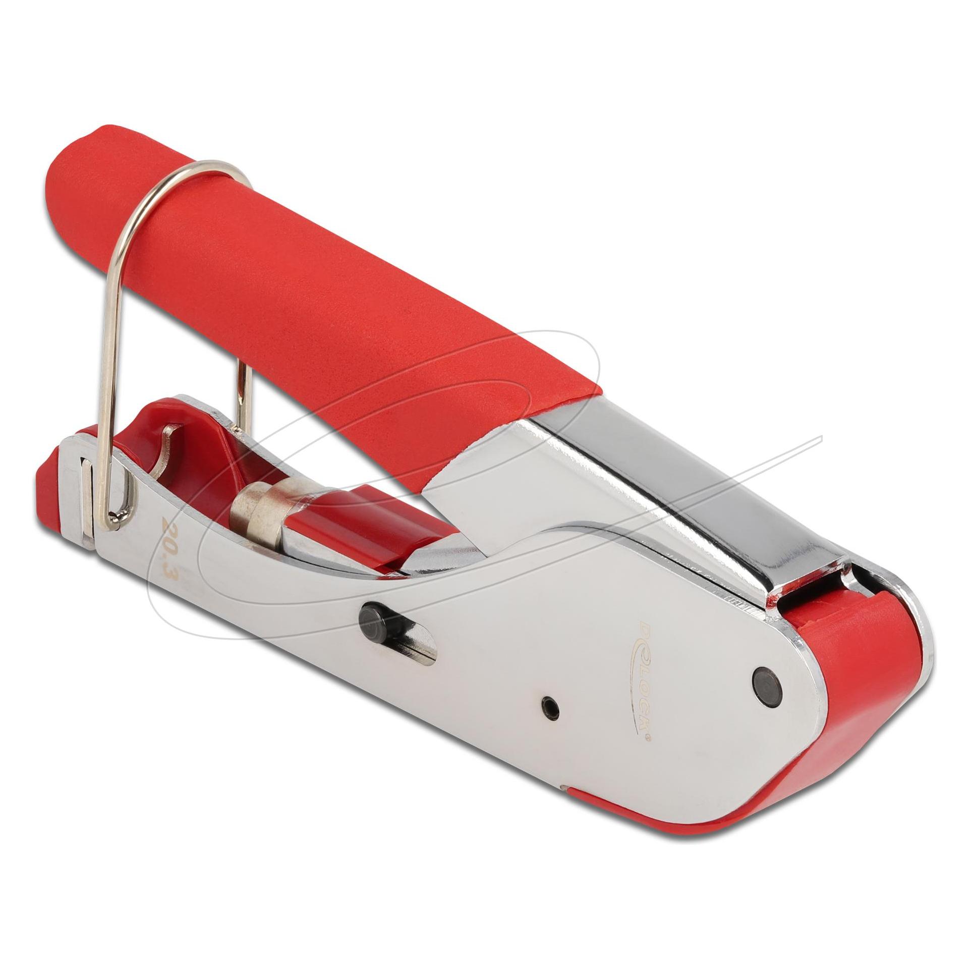 Delock Crimpzange für F-Kompressionsstecker (143 mm) (90514)