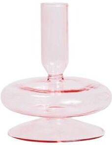 Inspire Daily Merch Glass Candlesticks For Home Wedding Table Floriddle Taper Candle Holders Glass Vase Bookshelf Candle Stand pink