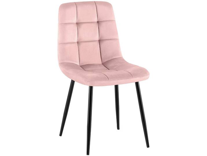 CLP Stuhl Samt Pink, Metall, 45x84x55 cm, Esszimmer, Stuhl