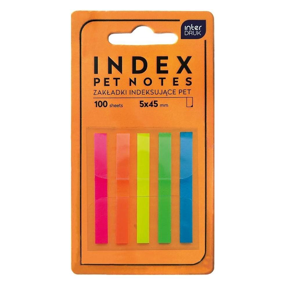 Interdruk Registerstreifenstreifen 5x45mm Pet Neon (45 x 5 mm) (47730191)