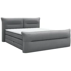 Boxspringbett Elani 160 x 200 cm Stoff Moonstone