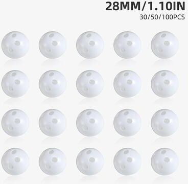 Inspired Living SilentJoy Pet Squeaker Balls & DIY Rattle Bell Beads For Plush Toys, Baby Crafts & Dog Toy Repair rattle Ball 28mm 30pcs