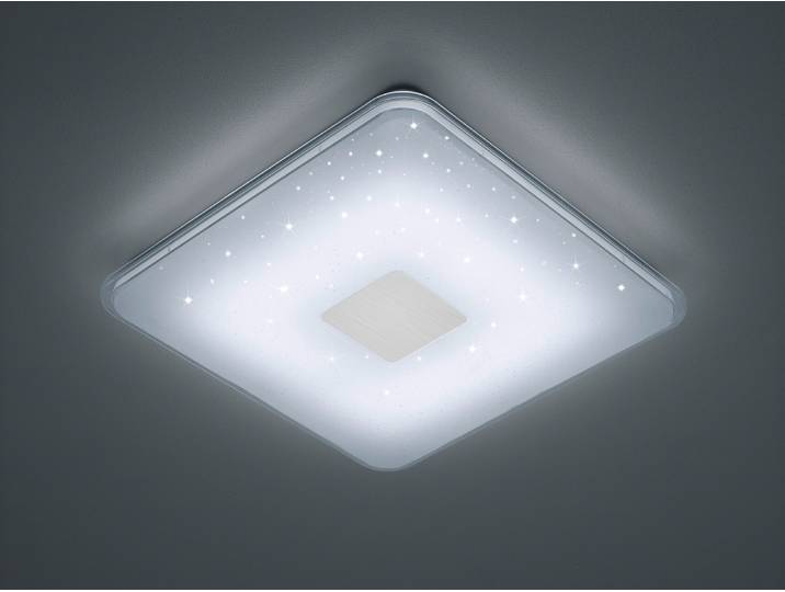 30 Watt LED Decken Lampe Dimmer Wohnraum Sternen Leuchte schaltbar quadratisch TRIO 628613001