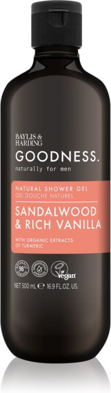 Baylis & Harding Goodness Sandalwood & Rich Vanilla Duschgel für Herren 500 ml