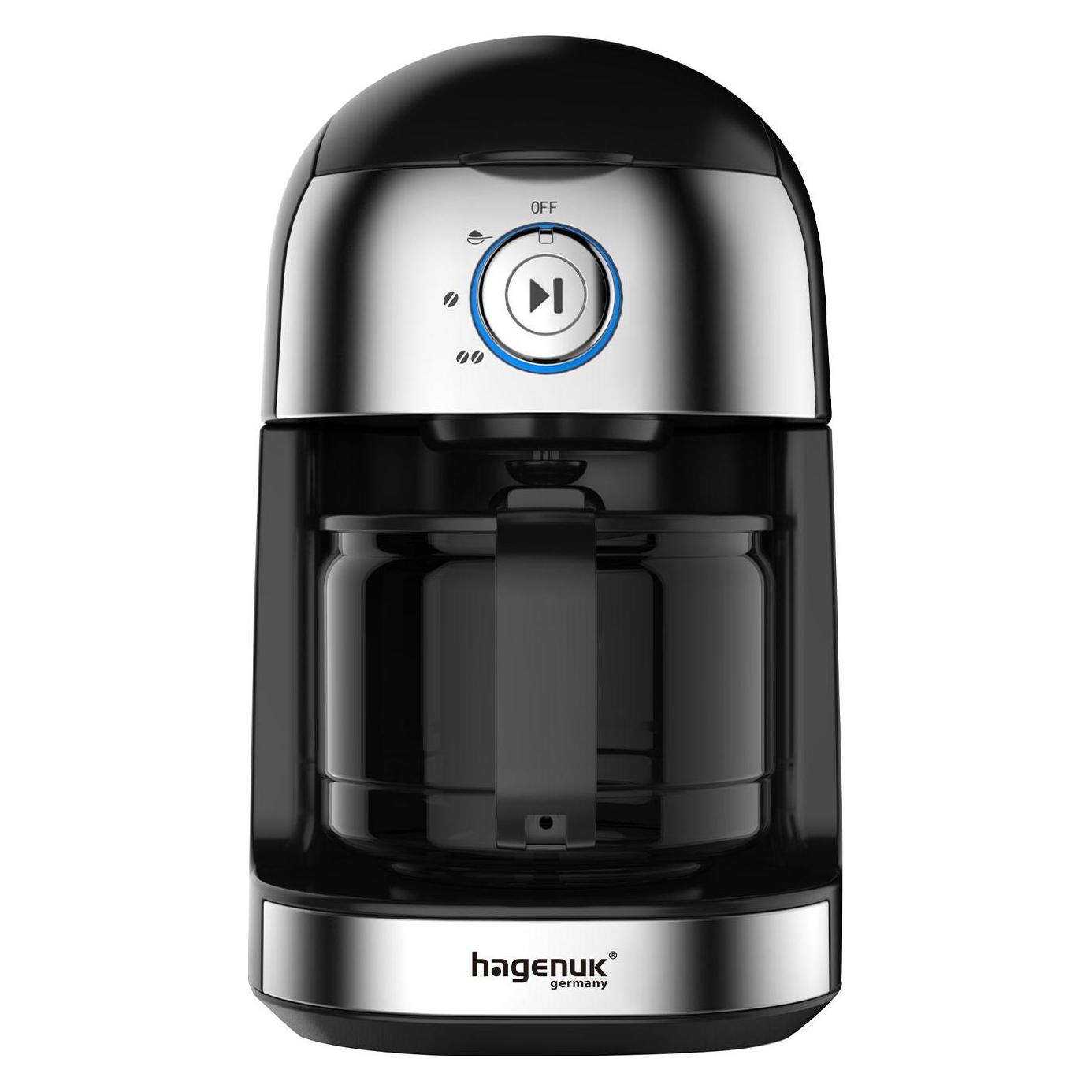 hagenuk Kaffeemaschine mit Mahlwerk, 0,5 l, 500 W (KM-500GH)