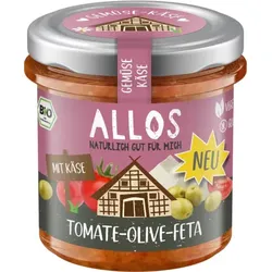 Allos Gemüse Käse Aufstrich Tomate-Olive-Feta bio