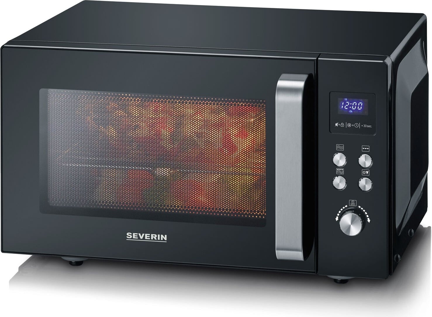 Severin MW 7763 Magnetron met grillfunctie, 25 liter, 900 watt, Ingebouwd LED-display