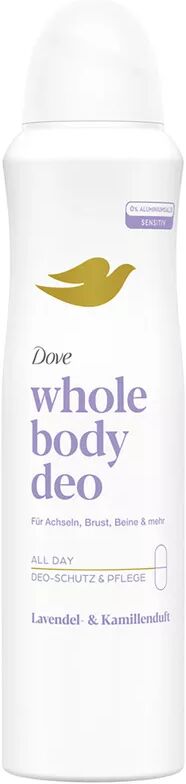 Dove - Whole Body Deodorant Spray Lavendel- & Kamillenduft ohne Aluminiumsalze, 150  ml