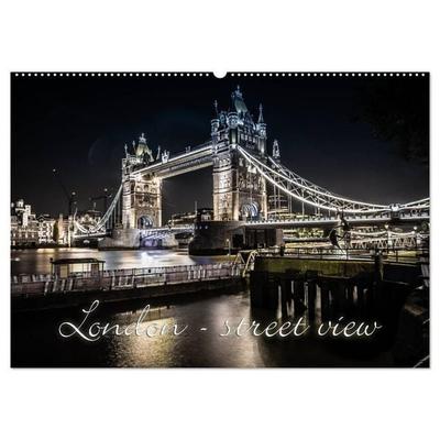 London - street view (CH-Version) (Wandkalender 2026 DIN A2 quer), CALVENDO Monatskalender