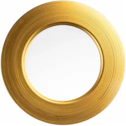 Eisch Haptics Gold Ø 32 cm, Teller, Gold, Transparent