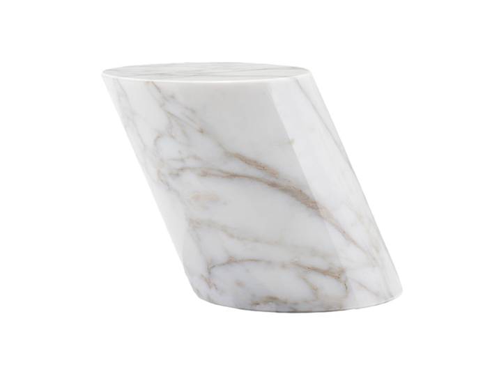 KNOLL table basse LUCIA MERCER (Blanc ivoire Calacatta - Marbre)