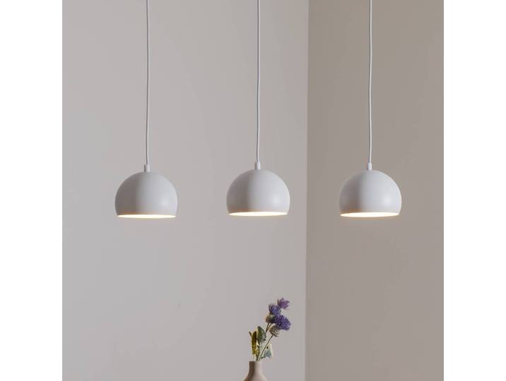 Hanglamp Sool, dimbaar, wit / opaal, Woon-/ Eetkamer, metaal, hanglamp