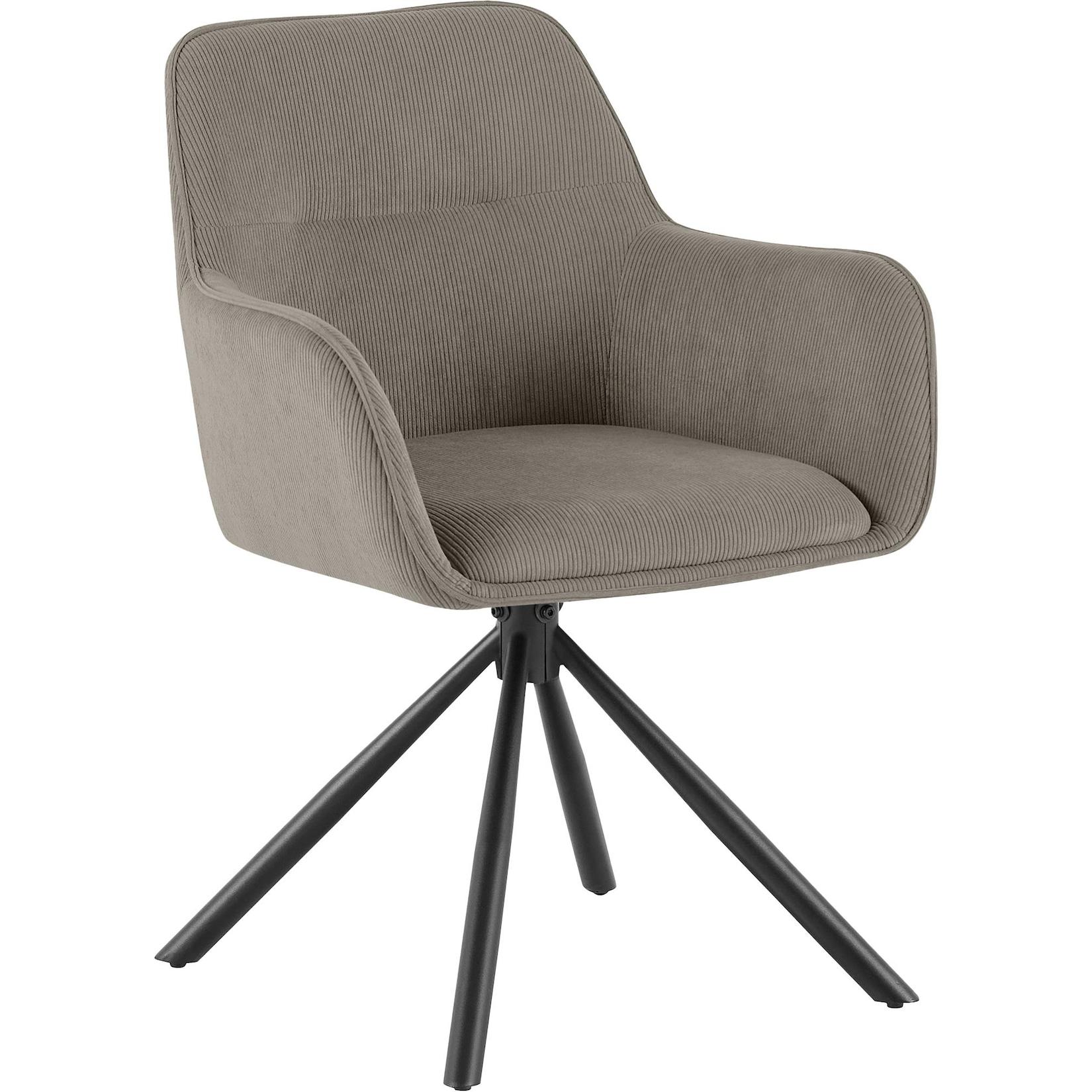 CLP Stuhl Tipton Cord Farbe: taupe