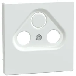 Merten MEG4123-6035 Zentralplatte für Antennensteckdosen, Lotosweiß, System Design MEG41236035