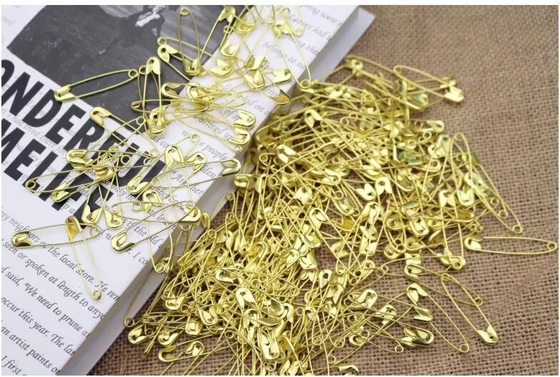 INF 22 mm Sicherheitsnadeln, 1000er-Pack Gold