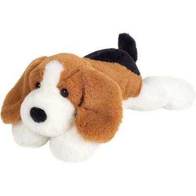 Teddy Hermann 919841 - Schlenkerhund dreifarbig, Plüschtier, 29 cm
