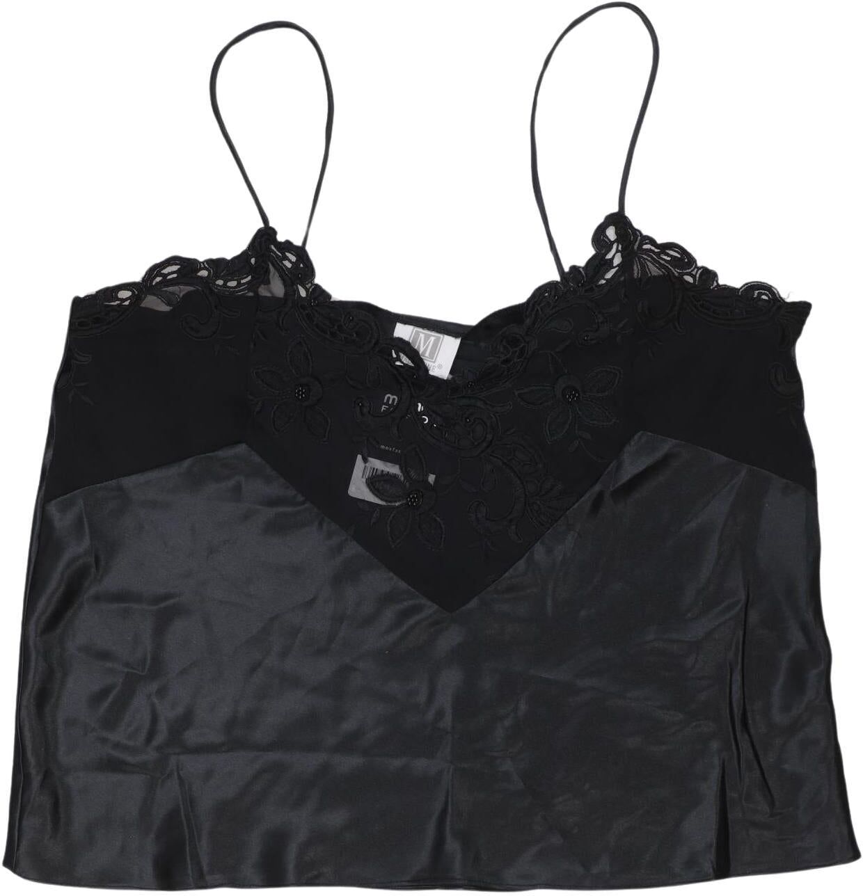 Madeleine Damen Top, Schwarz, Gr. L, Synthetik - Second Hand