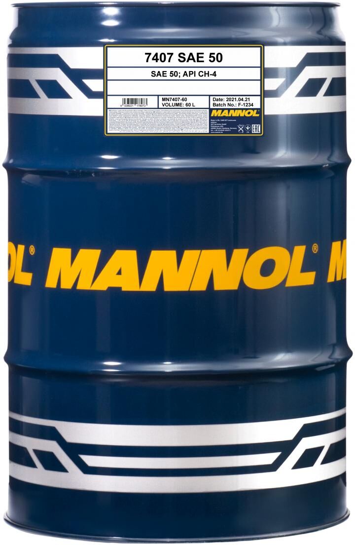 Sct - Mannol Motoröl Mannol Sae 50 [60l] Mn7407-60 60l