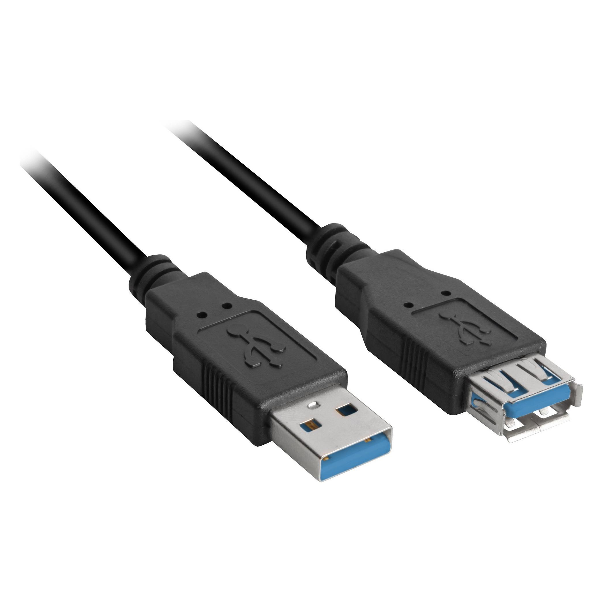 Sharkoon USB A - USB A (3 m, USB 3.2 Gen 1) (4044951015696)