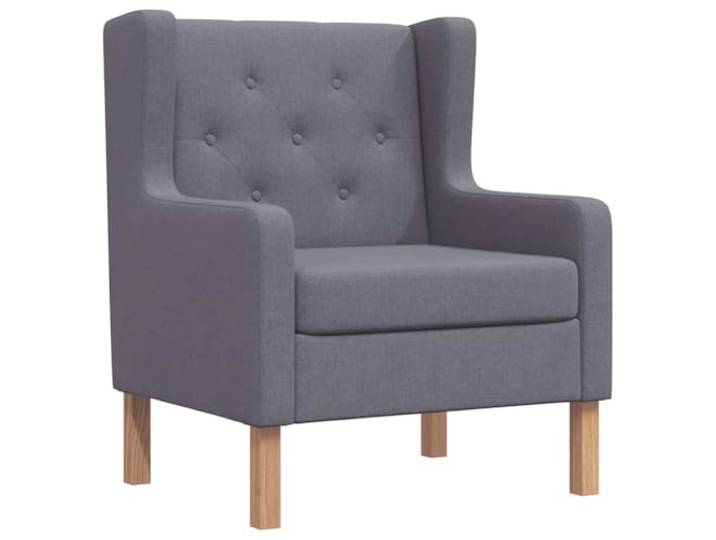 vidaXL Fauteuil stof grijs