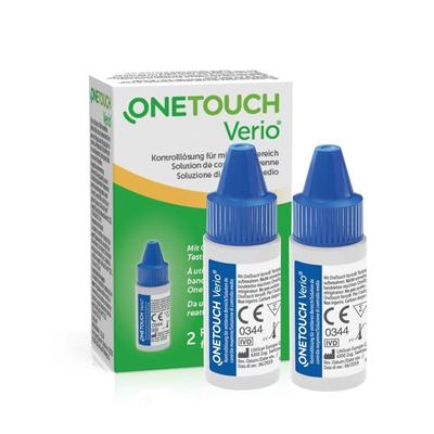 ONE Touch Verio Kontrolllösung mittel 2x3,8 ml Lösung