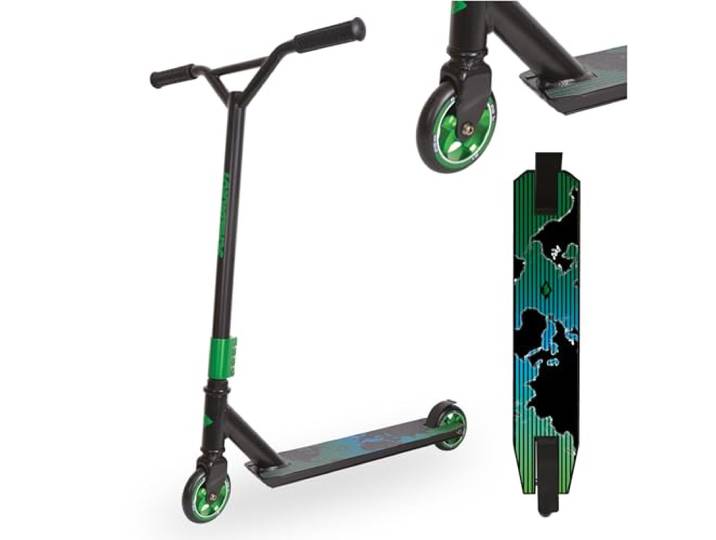 Schildkröt Stunt Scooter Untwist, wertiger Stuntscooter mit Alu-Felge, 100 mm PU Räder, für tolle Tricks und Stunts