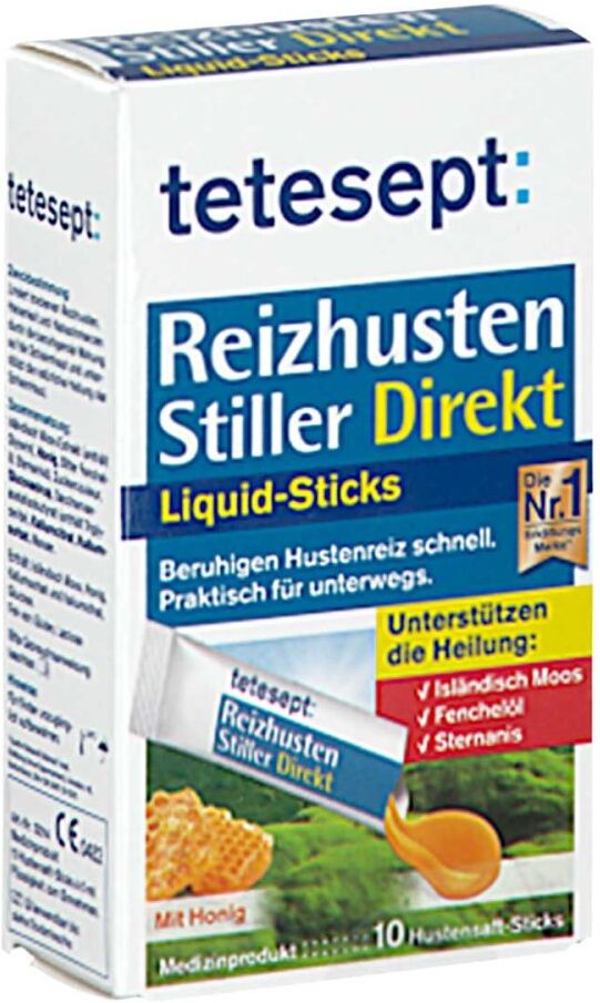 Tetesept Reizhusten Stiller Direkt Liquid Sticks
