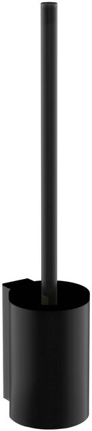 Emco Aura ensemble de brosse de toilette 851513400 noir mat, modèle mural, manche et manche de brosse noir