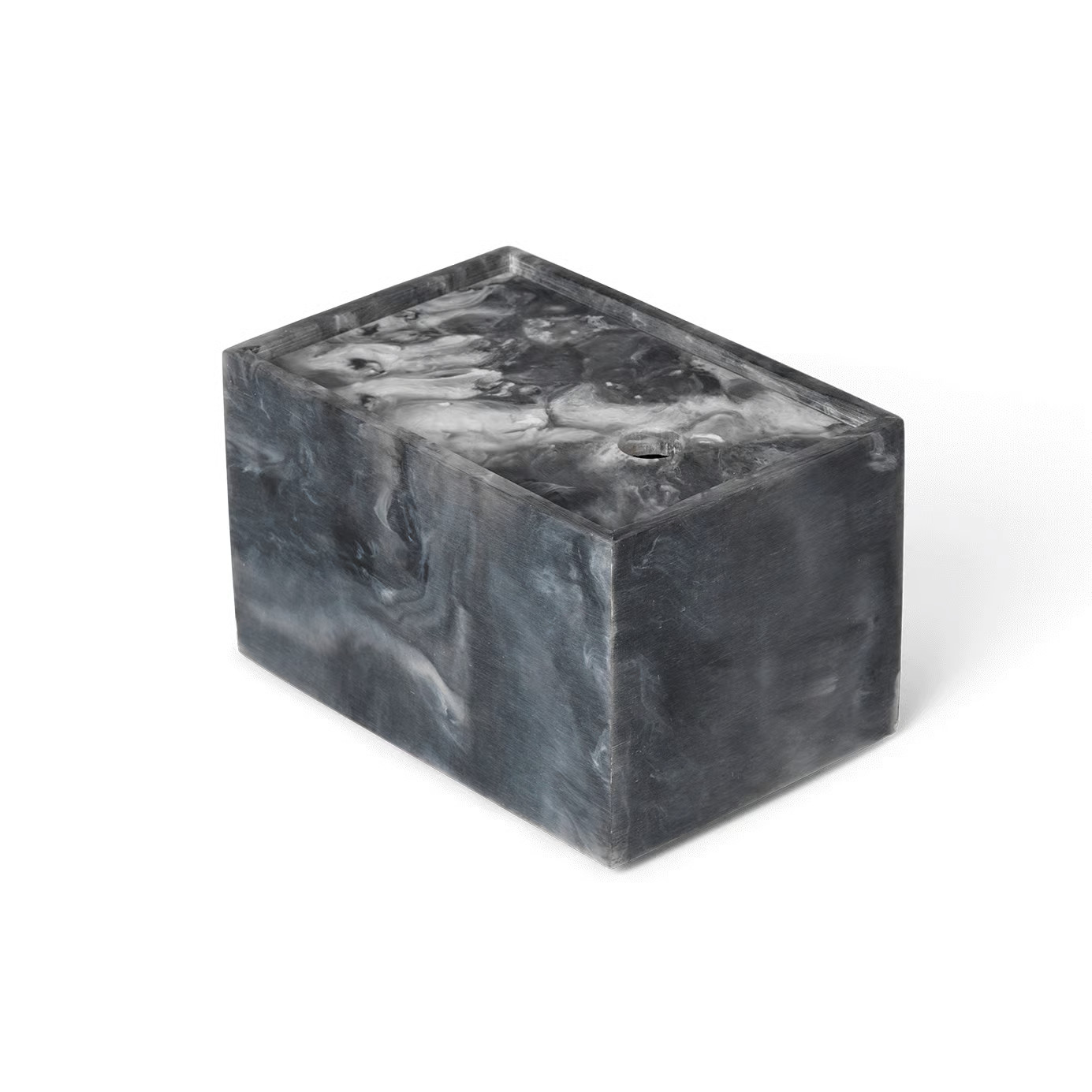 Ferm Living Mist opbergdoos Anthracite B: 15 cm, D: 10 cm, H: 15 cm