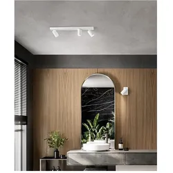 ODDY verstellbare weiße runde LED-Wandleuchte 3xGu10 Perenz