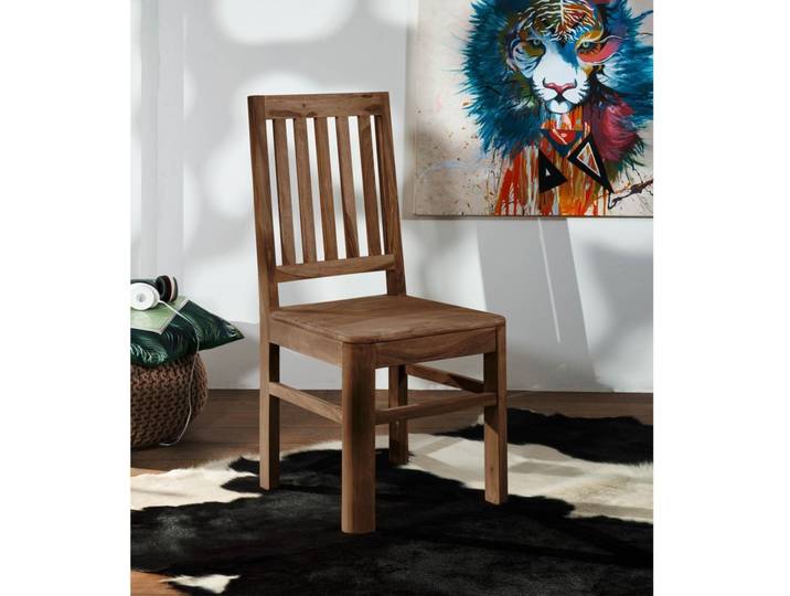 Stuhl Sheesham 45x45x100 rot-braun gebeizt TORONTO #131