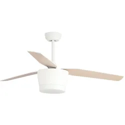 Nova Luce MONSOON LED Ventilator Weiss 18W Warmweiss 38-51x132cm 5260261, Ventilator, Weiss
