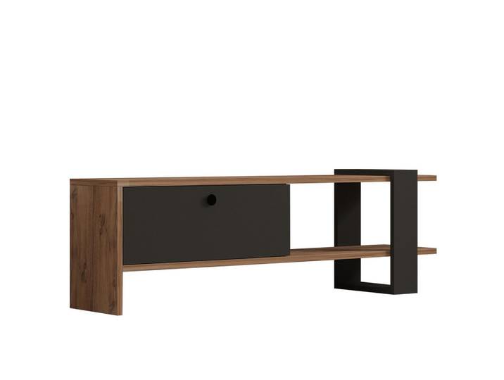 Habitat Garten Tv-Möbel ova Grau, Holz, 25x36x120 cm, Wohnzimmer, TV Möbel, Lowboards, Lowboards stehend