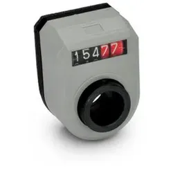 Stellungsanzeiger, Hohlwelle Stahl, 5-stellig, digitale Anzeige, mechanisches Zählwerk (953-001.00-FN-L-GR)