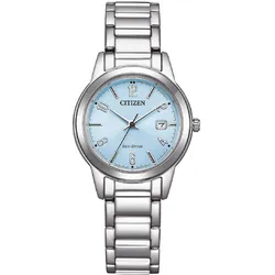 Citizen FE1241-71L Eco-Drive Solar Damenuhr Stahl/Hellblau