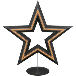 Sompex 72440 FREESTAR - schwarz, Akku-Dekoleuchte