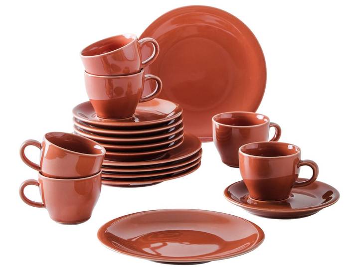 KAHLA Geschirr-Set Homestyle, 18 tlg (18-tlg), 6 Personen, Porzellan, Handglasiert, Made in Germany