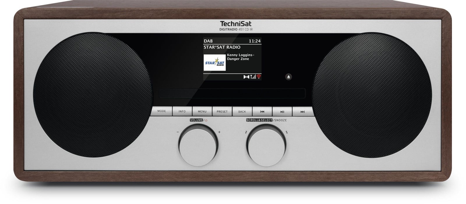 Technisat DigitRadio 451 CD IR DAB+ Internetradio met CD-speler en Bluetooth - Bruin