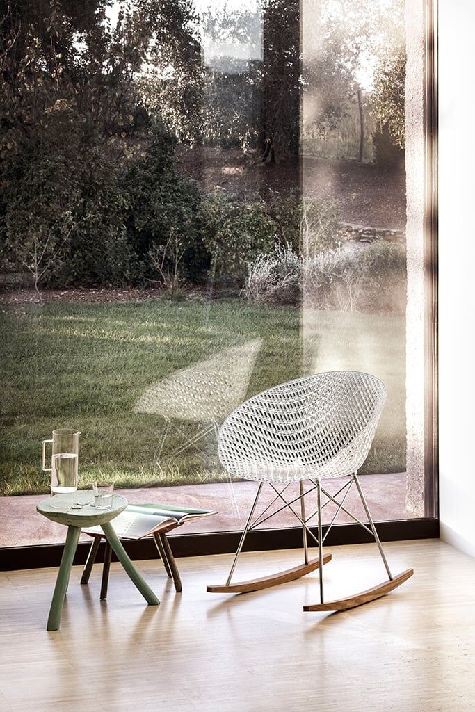 Kartell Smatrik Schaukelstuhl (schwarz) schwarz