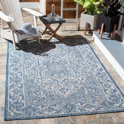 SAFAVIEH Courtyard Mari Indoor/ Outdoor Waterproof Patio Backyard Rug