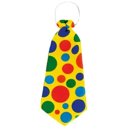 Krawatte "Clown", gelb/bunt