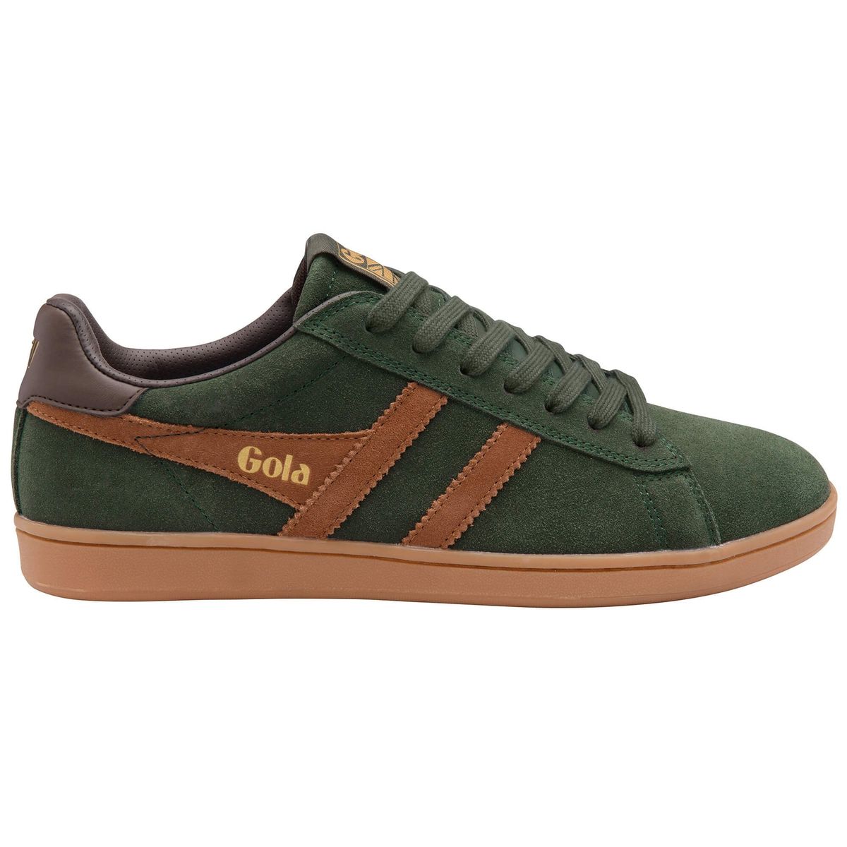 Gola Equipe II Suede Sneaker Men dark khaki/umber/dark brown (NT) 40 CMB387-NT-40-darkkhakiumberdarkbrown