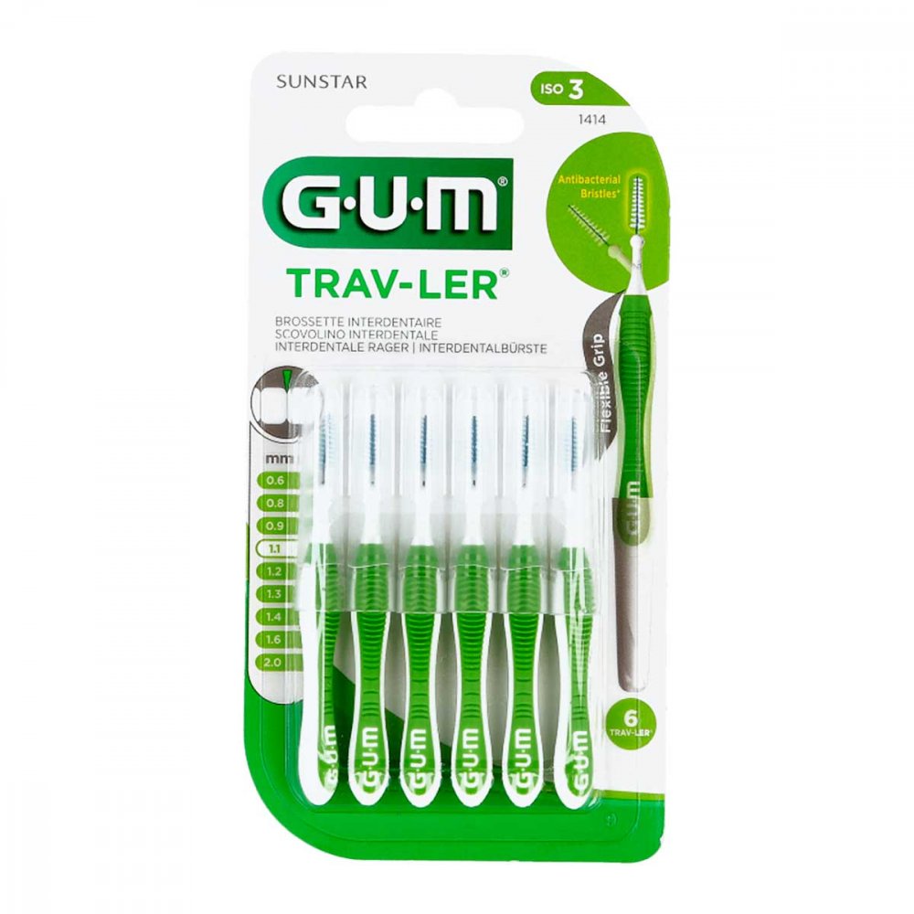 Sunstar Deutschland GmbH GUM TRAV-LER 1,1 mm grün (Tanne) 09714391