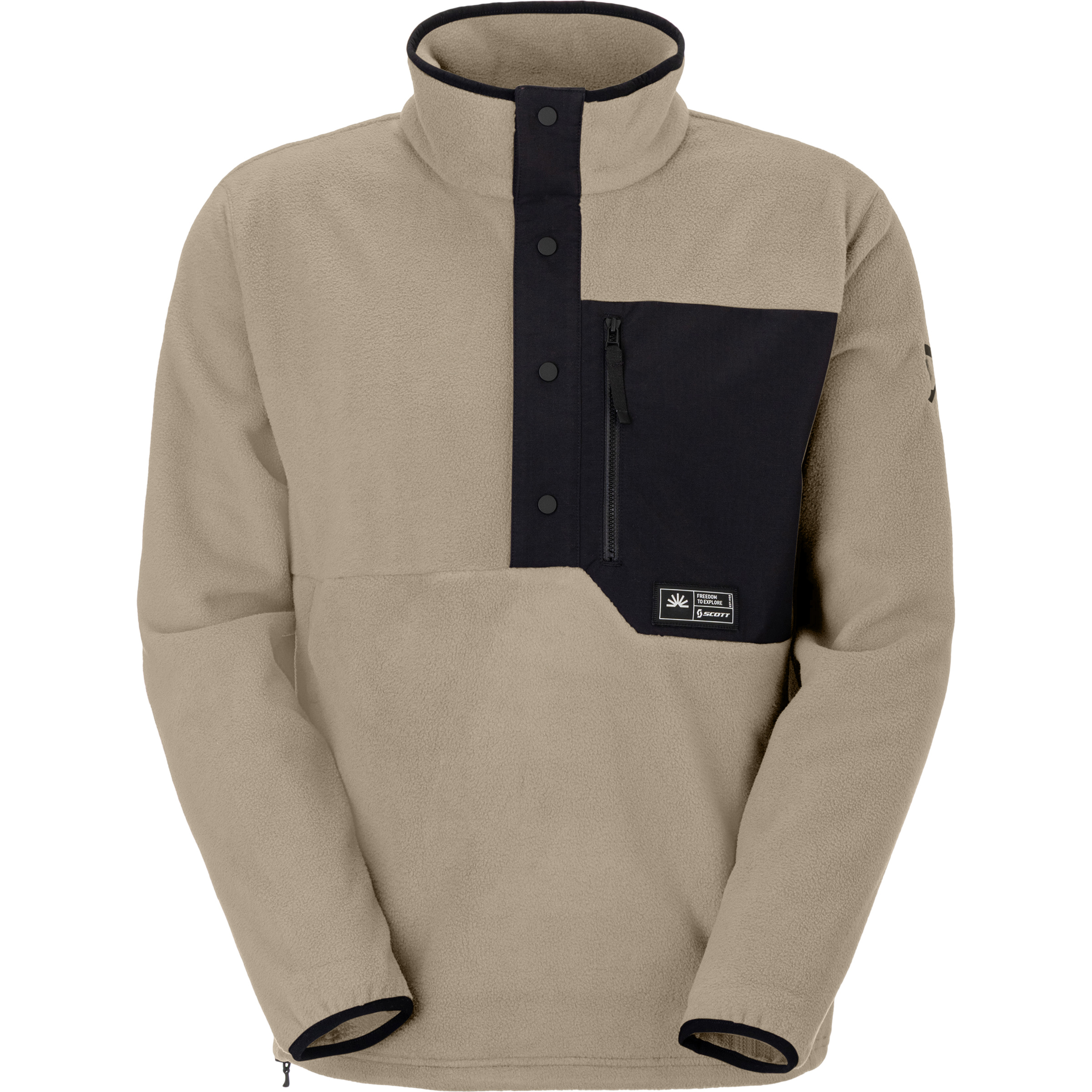 Scott Escape Original Fleece Herren Pullover beige Größe XL Lifestyle Schnell trocknend
