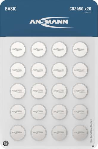 Ansmann Knopfzelle CR2450 3V 20 St. 600 mAh Lithium
